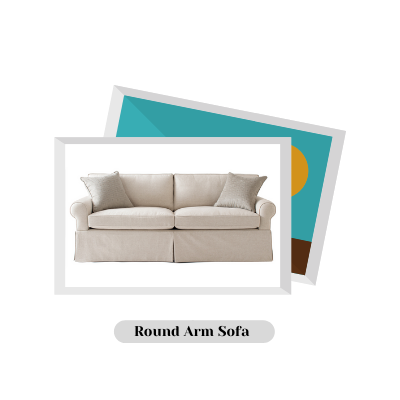 Round Arm Sofa