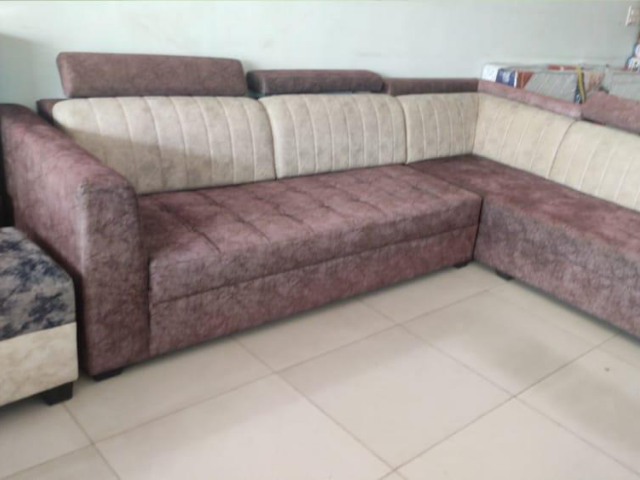 Rose Brown 5 seater sofa set