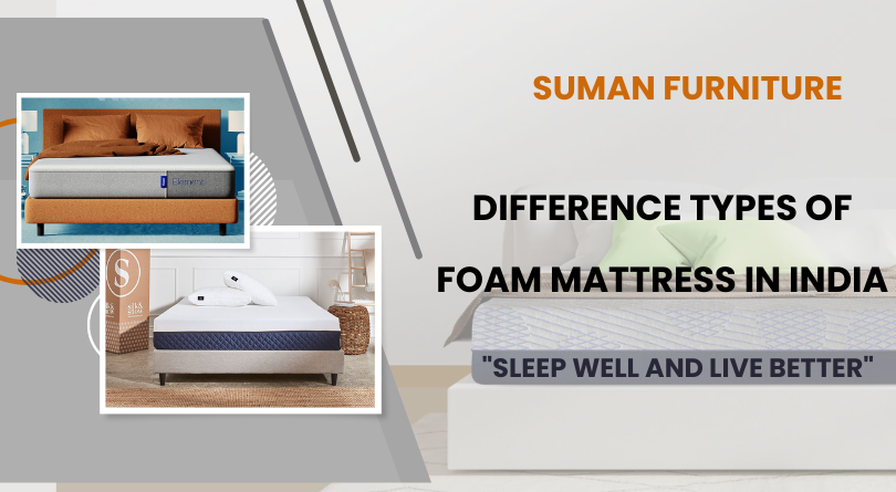 Difference types of foam mattress in India